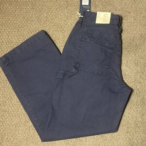 NWT universal thread women’s blue/gray highest rise wide leg cargo pants - sz 0